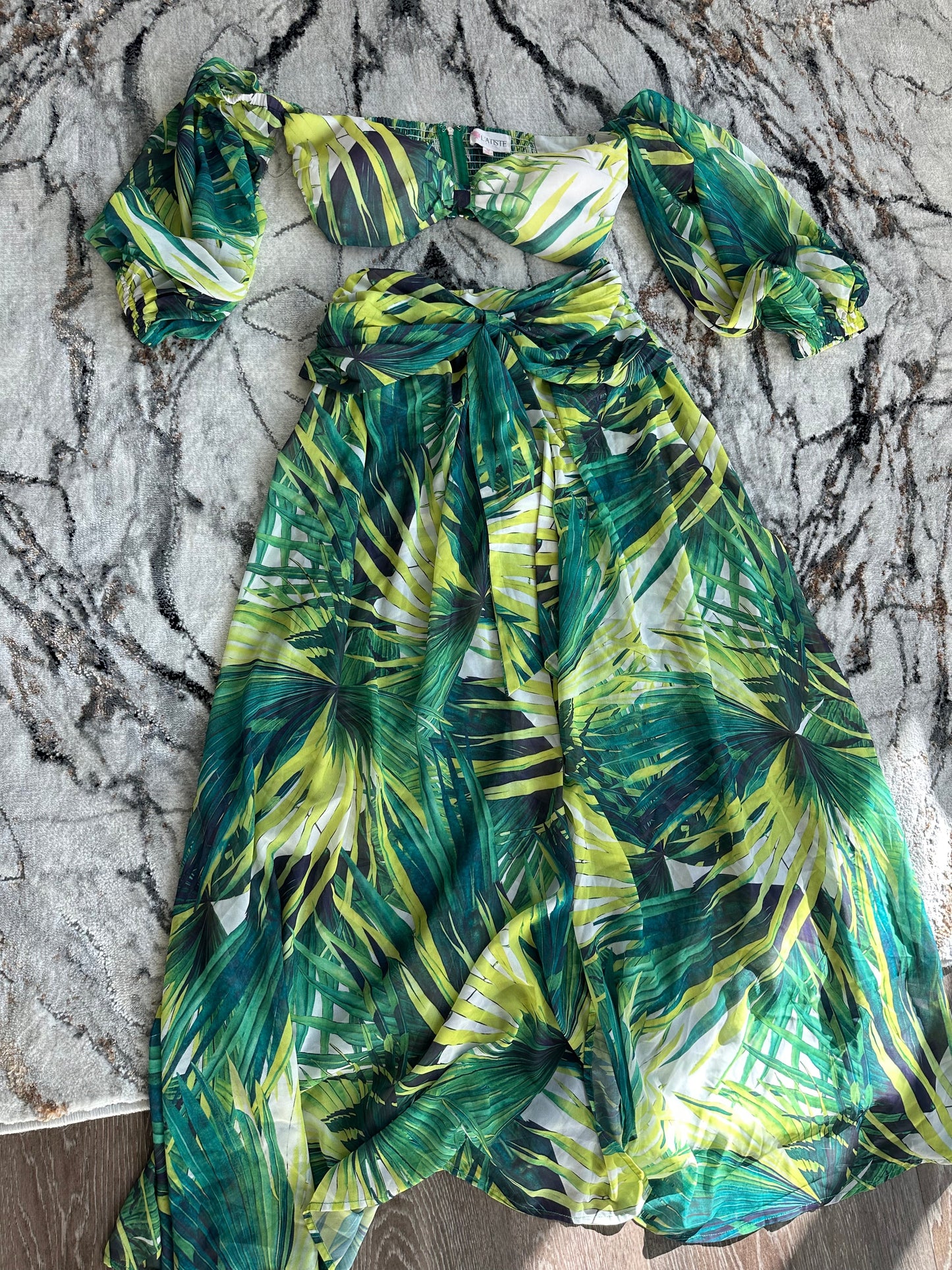 Green Bra/Skirt Set M