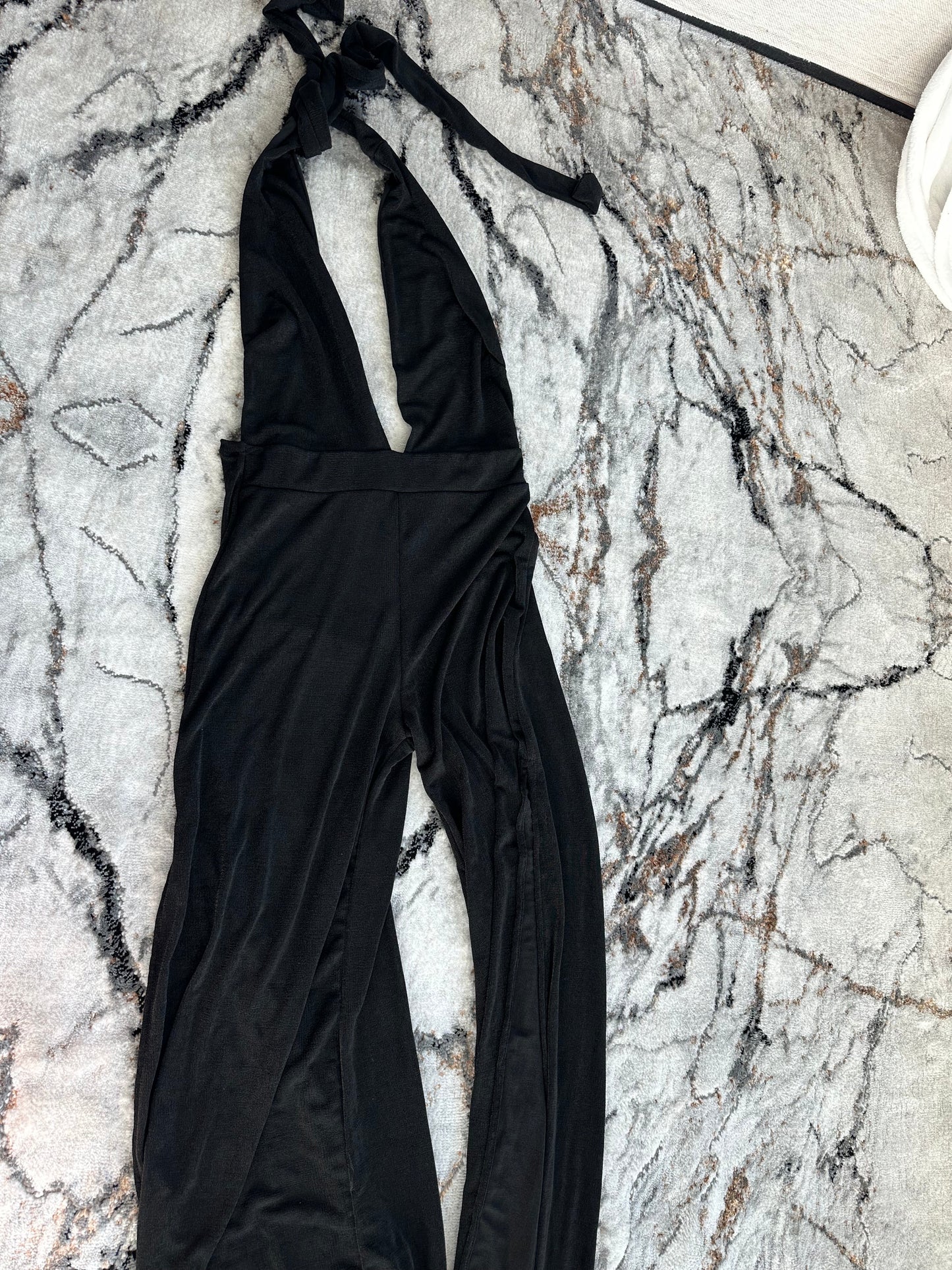 Classy Black Pants Romper M